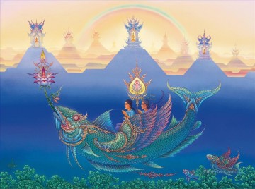Buddhist Painting - Clairvoyant in Heaven CK Buddhism